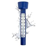 Pool Thermometer Wassertemperatur Thermometer Schwimmend Analog Leicht abzulesen Wasserthermometer für Spa Pool Whirlpool Zubehör Wild Schwimmen Thermometer