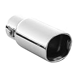 Auspuffblende Endrohr Endstuck Auspuff Blende Schalldampf Sportauspuff Universell Schalldampf Sport Tuning Optik Edelstahl von 26mm bis 40mm