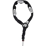 ABUS Rahmenschloss-Einsteckkette – Adaptor Chain 2.0 6KS – Kette zur Zweitsicherung des Fahrrads – 6 mm stark – 110 cm lang – Schwarz – mit Schlosstasche 5950