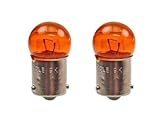 Streetparts24 2x Blinker Glühbirnen Set BAU15S 12V 10W E-geprüft passend für CPI, Keeway, Sachs, Generic 50ccm 2-Takt Roller – Birnenfassung BAU15S – Universal Ersatz