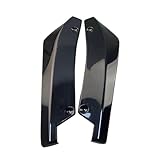 Generico 2Stück Wrap Angle Spoiler für Chrysler 300 300C 300M Concorde Crossfire Pacifica, Auto Heckstoßstange Diffusor Lippen Splitter Kratzschutz Anti-Crash, Auto Zubehör,Bright Black