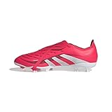 adidas Unisex Predator League FOLD-Over Tongue Firm Multi Ground Football Boots Fußballschuhe, Lucid Red/Cloud White/Core Black, 44 EU