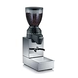 GRAEF Kaffeemühle CM850, Kegelmahlwerk aus Edelstahl, 40 Mahlgradeinstellungen, abnehmbarer 350 g Kaffeebohnenbehälter, Grind on Demand Funktion, Edelstahlgehäuse mit integrierter Sudschublade