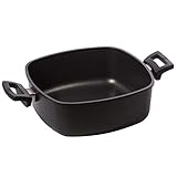 Eurolux Guss-Kasserolle 28x28 cm - hohe quadratische Universal Bratenkasserolle mit Antihaft-Beschichtung - ohne Stiel - ohne Induktion - Made in Germany