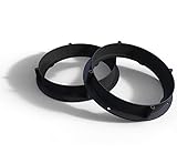 Audioproject A225 - Lautsprecherringe kompatibel für VW Golf 6 7 Passat Bora Beetle SEAT Leon Toledo Ateca Skoda Fabia Oktavia Yeti 165mm Lautsprecheradapter Halterungen