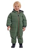 first instinct by killtec FIOW 32 MNS ONPC Overall/Schneeanzug in Daunenoptik mit Kapuze, waldgrün