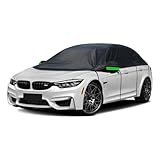 generisch halbgarage für Auto kompatibel mit Ford Escort Mk4 XR3i Cabrio 1986-1990,Allwetterschutz, mit reflektierenden Streifen, Winddicht, staubdicht, Regen- und schneefest(Black)