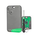 2-Tasten-Fernbedienung Schlüssel für Renault Laguna Espace Vel-Satis 2001-2009 Schlüssel 433 Frequenz PCF7947 Chip Ultraschall mit Schraubendreher und Schlüsselring