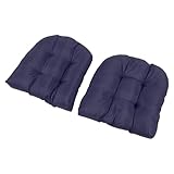 Haofy Polsterkissen aus Vollpolyester, wasserdicht & UV-beständig mit U-Form Design für Outdoor-Stühle, Balkonmöbel, Gartenlounges, Innenbereich Nutzung