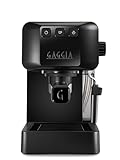 Gaggia EG2109 Black Manuelle Espressomaschine, gemahlen oder Pads, POD-System für cremige Espresso mit Pads, automatisches Vor-Infusion, 15 bar, neues Modell 2023, 100% Made in Italy