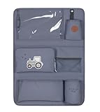 LÄSSIG Autoorganizer Autorücksitzorganizer Rücksitztasche für Auto zum Hängen zusammenklappbar/Car Wrap-to-Go Adventure Tractor