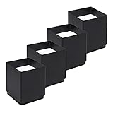 RCHYFEED 2 Zoll Möbelerhöhung Betterhöhung 5cm aus Karbonstahl, Selbstklebende Möbelerhöher Betthöher Tischerhöhung Stuhlerhöhung, 2.4 Zoll im Durchmesser, Jedes Elefantenfuß Lager 2500 PFD