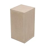 Paintersisters® Sockel unlackiert MDF Gr. S - (10x10x18 cm) allseitig geschlossen, akkurat verarbeitet, Podest für Objekte und Kunst, Deko, Pflanzensäule, Schaufenster