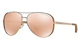 Michael Kors Damen Chelsea MK5004 Sonnenbrille, Rosa (roségold/Taupe-roségold 1017R1), Large (Herstellergröße: 59)