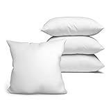 Kopfkissen 4er Set 40 x 40 cm Steppkissen Mikrofaser - Kissen für Allergiker füllkissen Bettkissen Schlafkissen weiß Pillow