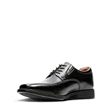Clarks Herren Tilden Walk Oxford-Schuh, Schwarzes Leder, 43 EU