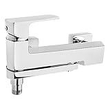 MARUNA Aufputz Wannenarmatur mit Klappauslauf ohne Duschset Chrom - Badarmatur - Einhand-Wannenbatterie