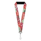 Buckle-Down The Coca-Cola Company Umhängeband, "Drink Coca Cola Cola", mehrfarbig, elastisch