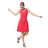Jack Wolfskin Damen Costa Calma Dress Kleid, Tulip Red, L