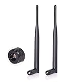 Bingfu Dual Band WiFi Antenne 2,4 GHz 5 GHz 5,8 GHz 6 dBi SMA-Stecker für drahtlose Vedio Sicherheit IP-Kamera Überwachungsrekorder DVR Fahrzeug LKW Wohnmobil Anhänger Rückfahrkamera Rückfahrmonitor