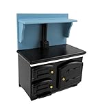 Melody Jane Puppenhaus Viktorianisch Herd Holzofen Miniatur 1:12 Küchenmöbel