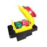 Industrieleistungssteuerschalter, CK5 CK-5 250V T85 10(8) A, 4-poliger elektromagnetischer Druckschalter, Aus, Start, Ein/Aus, Notausschalten