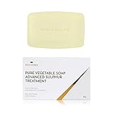 Seife, rein pflanzliche Schwefelseife, 80 g, antibakteriell, hilft bei der Bekämpfung von Mitessern, Flecken und Hautreizungen, von Revitale