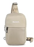 BENCH Bold Damen und Herren Sling Bag Umhängetasche Tasche Handtasche Schultertasche Crossbody, sand, 29 x 20 x 12 cm