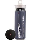 Raquex Squashbälle im 3er-Tube – 4 Geschwindigkeitsoptionen – Elite Doppelgelb, Intermediate Gelb, Rot Squashbälle Anfänger, Junior Blau. Von der WSF zugelassener Squashball