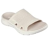 Skechers Damen On-The-go Walk Flex Sandal-Elation Slides, Natural Textile, 38 EU