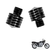 generisch 2PCS motorrad spiegel blindstopfen kompatibel mit Kawasaki Z1300,staubdicht tuning zubehör(black)