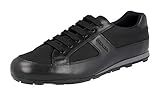 Prada Herren Schwarz Leder Sneaker 4E3231 43.5 / UK 9.5