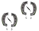 2EXTREME Bremsbacken Sport 123,5mm – kompatibel für Simson S51, Schwalbe KR51, S50-S83 & weitere Simson Teile – Tuning Bremsen geschlitzt für Vorder- & Hinterrad