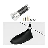 CGEAMDY Autoantenne Auto Dachantenne, Kurzantenne Für Auto, Antennenstab Kurzstab Tuning Autoantenne, Autoradio Antenne Kurz Mit Starker Fm/Am Empfangsfunktion(Silber)