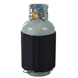 VEVOR Fassheizung Gasflaschenwärmer, passend für 18 L Gastanks, 120 W Propanheizung, fester interner Thermostat, max. Temperatur 32,22 °C, strapazierfähiges wasserdichtes Oxford-Gewebe
