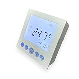SM-PC®, Digital Thermostat Raumthermostat Fußbodenheizung Wandheizung LED weiß Aufputz #877