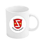 TASSE. SCHILD OESTRICH WINKEL HESSEN DEUTSCHLAND