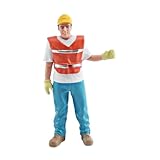 Handbemalte PVC-Figur für Filmrequisiten, Sammlung, Miniaturfigur, Schreibtisch-Dekoration, Baumeister