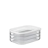Mepal - Vorratsbehälter Wurstwaren Modula 3-lagig - Kühlschrank - Vorratsbox mit Deckel - Geeignet zur Aufbewahrung von Fleischprodukten - 3 Separate Kühlschrank - Vorratsboxen - 1650 ml - White