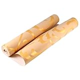 3D Luxus Tapete, 3D, luxuriös, viktorianisches geprägtes Wandpapier mit Raum, TV-Hintergrunddekoration, Wandrolle, Papierrolle, europäischer Stil, Gold, 10 m, gold