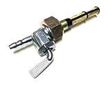 Benzinhahn Kraftstoffhahn M21x1 passend für Jawa Mustang 23 Oldtimer Motorrad Moped – Gerader Anschluss, 7mm Schlauchanschluss