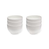 Vivo Villeroy & Boch – Basic White Schalen Set 6 Personen weiß, Spülmaschinenfest, Mikrowellensicher, Müslischalen, Schüsseln, Bowl, Suppenschüsseln, Salatschüssel, Essschalen, Premium Porzellan