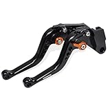MTCRIGHTER Kurzer Bremshebel Kupplungshebel kompatibel mit KTM 690 Duke/SMC/SMCR/Enduro R 2014-2021, CNC-Aluminiumlegierung hergestellt (Orange)
