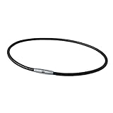 Phiten Damen X50 Titanium High End Iii Moda Deluxe Halskette, Schwarz, 51 cm