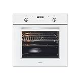 Exquisit Einbaubackofen EBE76-9-H-020 weiss | Backofen Einbaugerät Touch | Energieklasse A | Timer | Grill | Einbau Backofen ohne Kochfeld 60cm