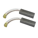 2x Kohlebürsten Motorkohlen 30mm x 11mm x 6mm Kohlestifte Motorbürsten Schleifkohlen Carbonbürste mit Kupferdraht und U-Anschlussbügel für Miele S200 S300 Tango S500 Serie Mehrzwecksauger Staubsauger