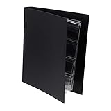 Veemoon Münzalbum 1 Stück Silber Münze Lagerung Buch für Abzeichen Sammlung Halter für Langlebige Erinnerungsmünzen Transparent für Münzen Medaillen Karten