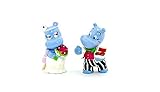 Kinder Überraschung Braut und Bräutigam als Hochzeitspaar niedliche Happy Hippo Figuren (Deko Figuren)