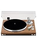 Teac TN-400BT-SE HiFi Plattenspieler, Turntable mit Bluetooth für Lautsprecher & Kopfhörer (Riemenantrieb, 33/45/78rpm, MM-Tonabnehmer) Walnuss Braun
