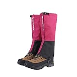 Hixingo Outdoor Gamaschen Wasserdicht, Unisex Erwachsene Bein Gamaschen Damen und Herren Schnee Gamaschen für Wandern, Wandern, Klettern, Jagen, Angeln (Lila,L)